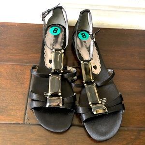 Etienne Aigner Bejeweled Sandals